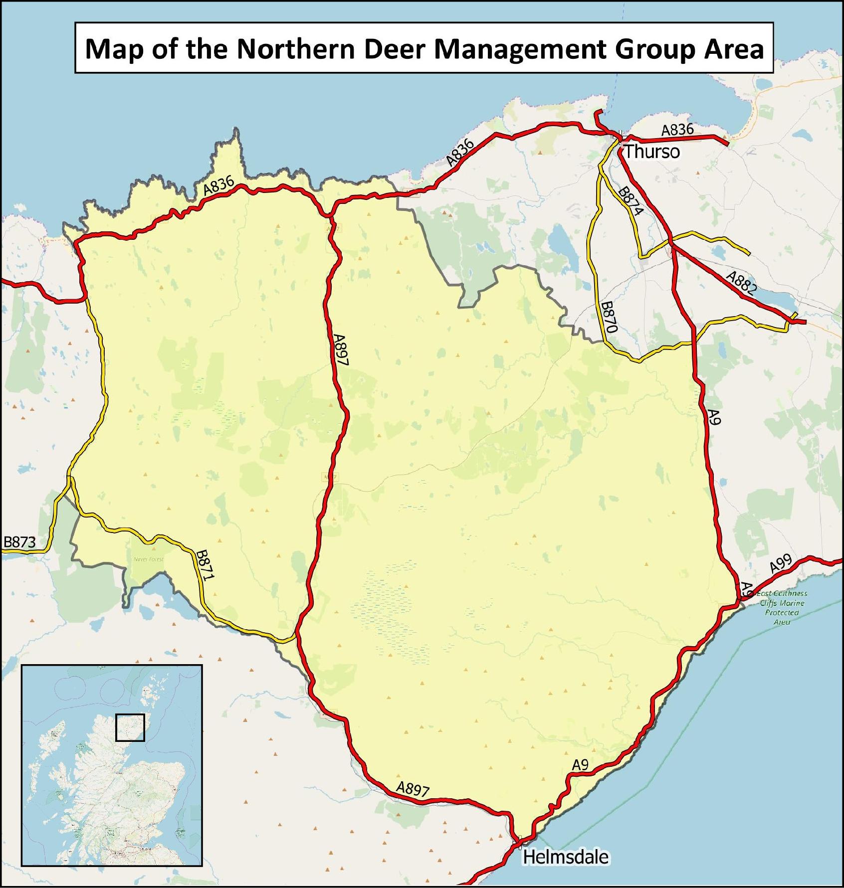 NDMG Area Map with mini Scotland map